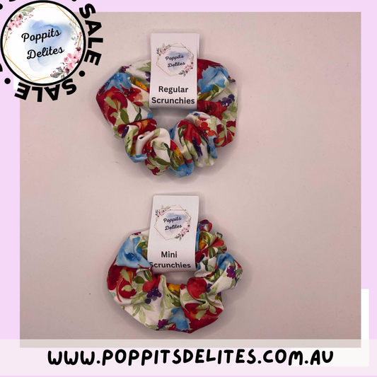 Flower Garden Scrunchie - Poppits Delites