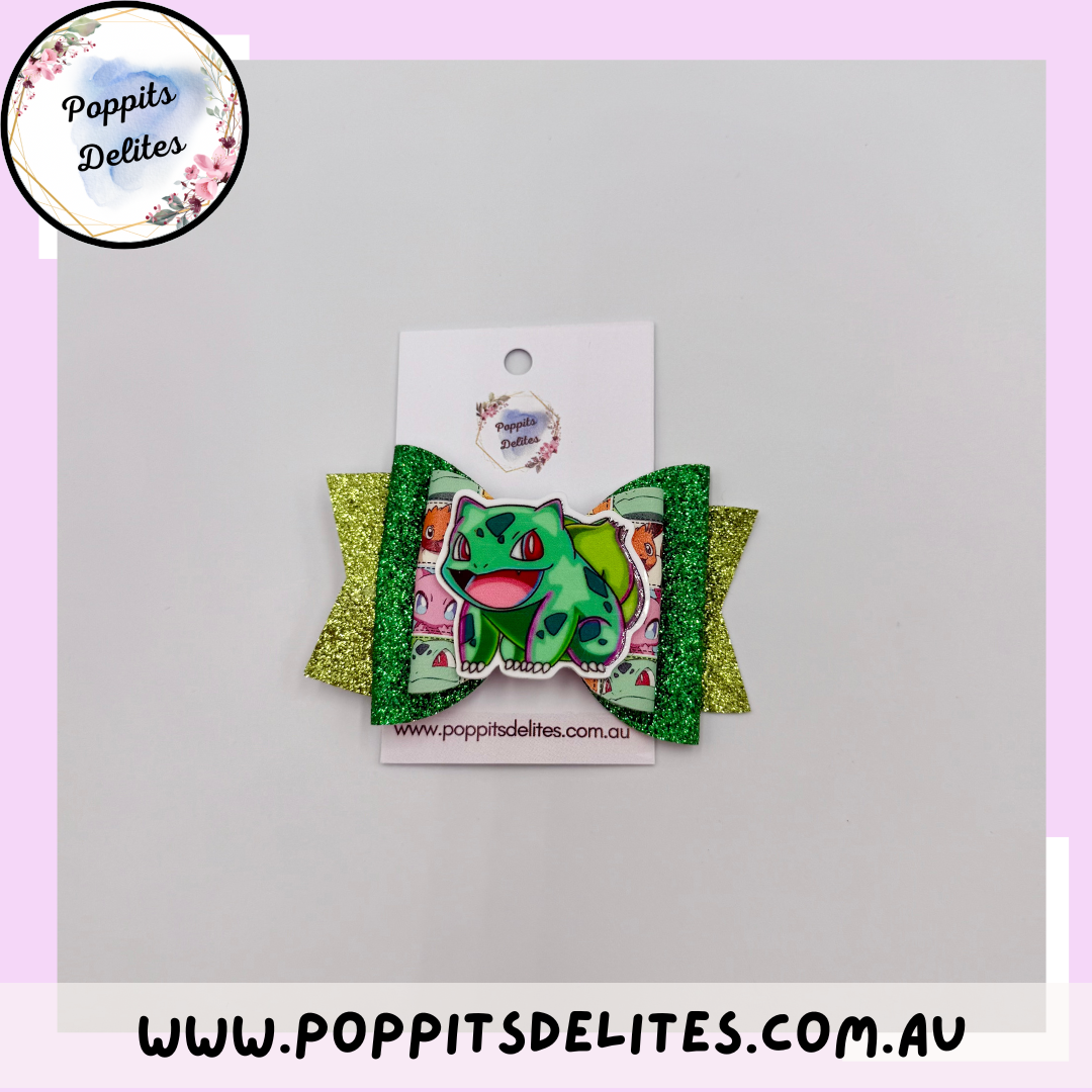Grass Hair Bow - Poppits Delites