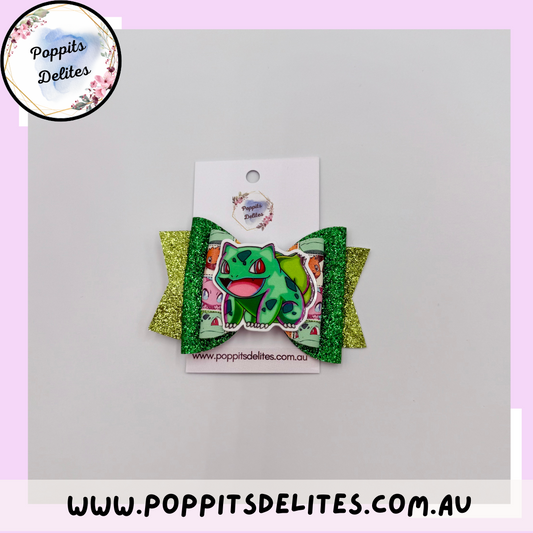 Grass Hair Bow - Poppits Delites