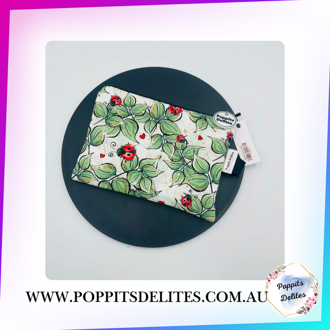 Lady Bugs Zipper Pouches - Poppits Delites
