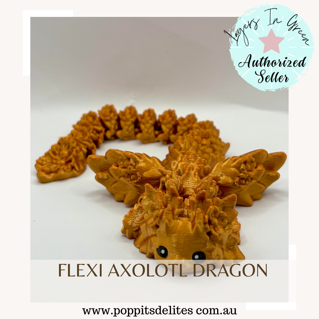 Flexi Axolotl Dragon - Poppits Delites offering some amazing products for both yourself and gifts for others.