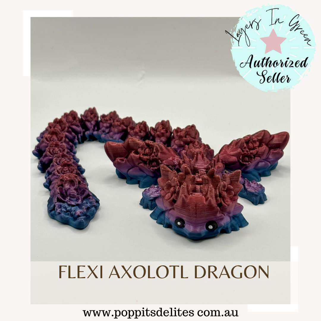 Flexi Axolotl Dragon - Poppits Delites offering some amazing products for both yourself and gifts for others.
