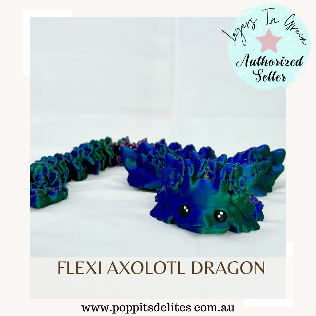 Flexi Axolotl Dragon - Poppits Delites offering some amazing products for both yourself and gifts for others.