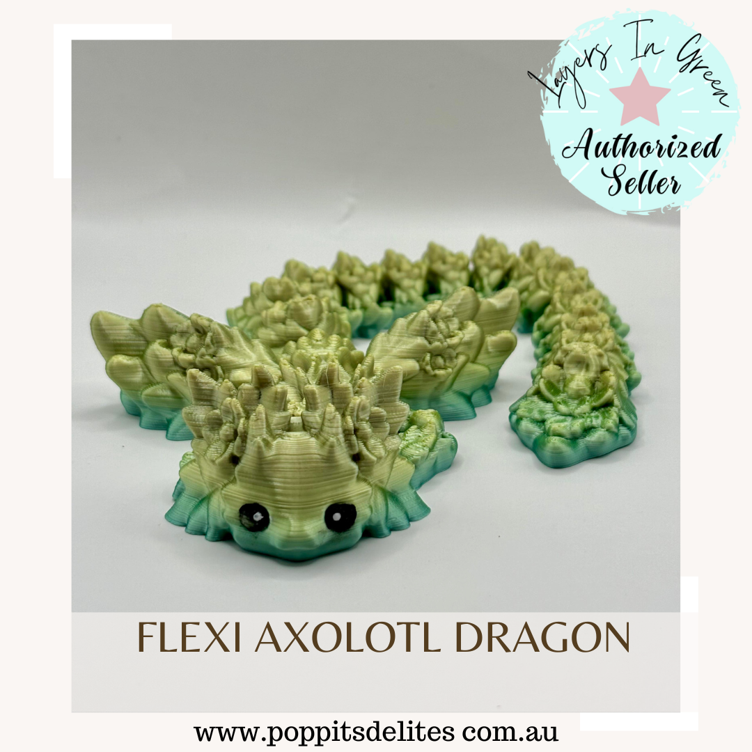 Flexi Axolotl Dragon - Poppits Delites offering some amazing products for both yourself and gifts for others.