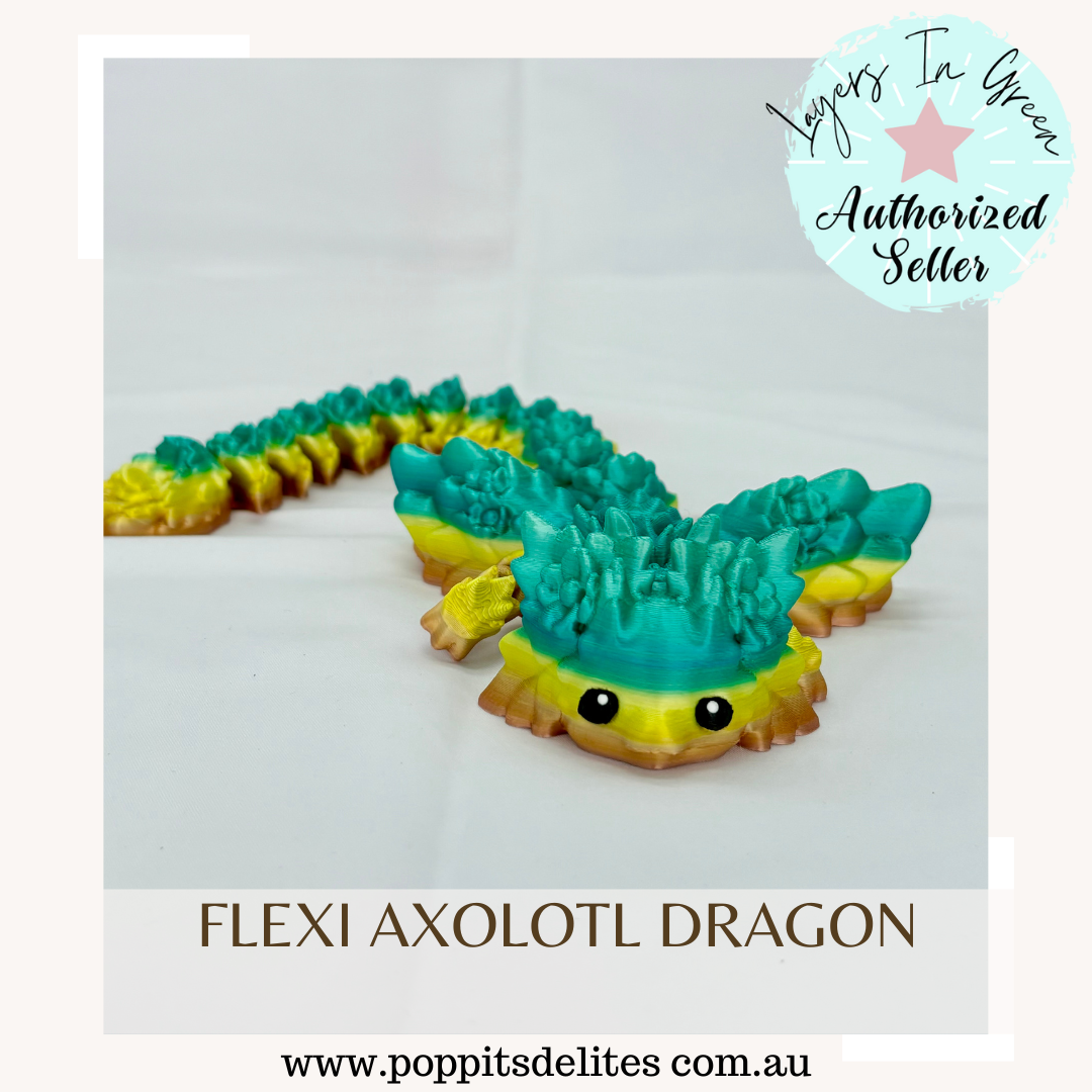 Flexi Axolotl Dragon - Poppits Delites offering some amazing products for both yourself and gifts for others.