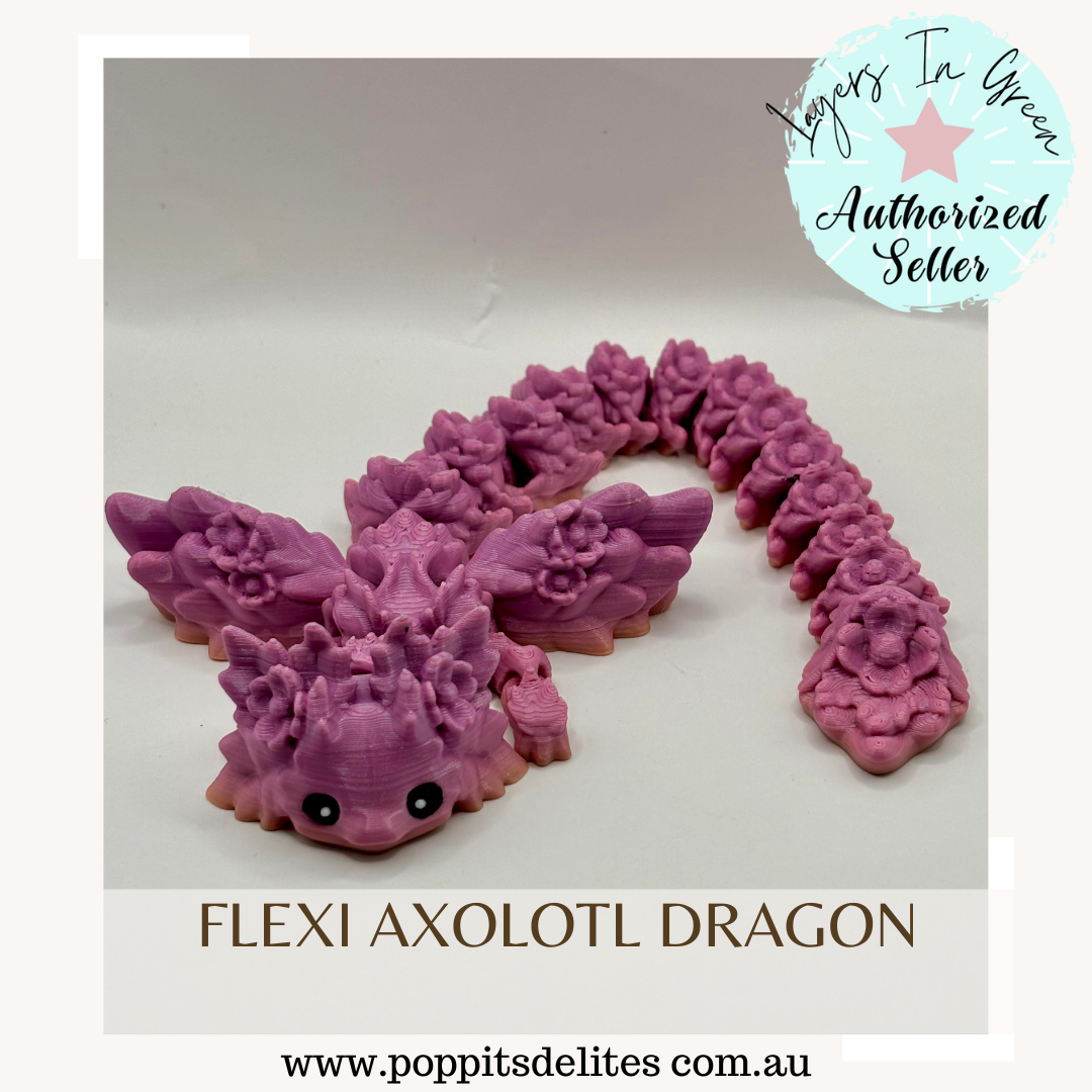 Flexi Axolotl Dragon - Poppits Delites offering some amazing products for both yourself and gifts for others.