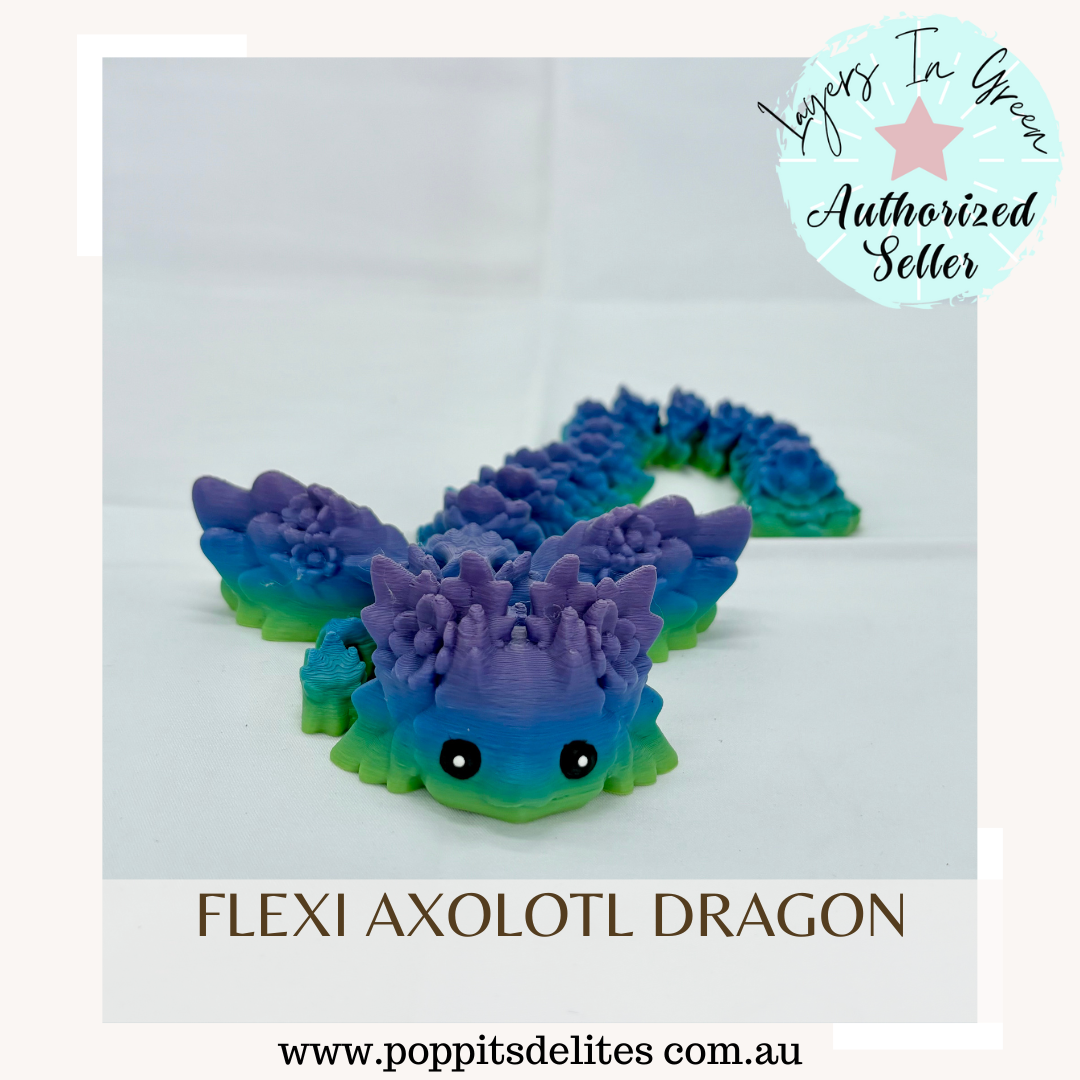 Flexi Axolotl Dragon - Poppits Delites offering some amazing products for both yourself and gifts for others.