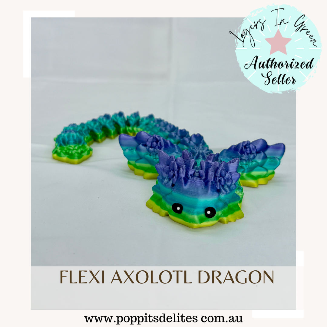 Flexi Axolotl Dragon - Poppits Delites offering some amazing products for both yourself and gifts for others.
