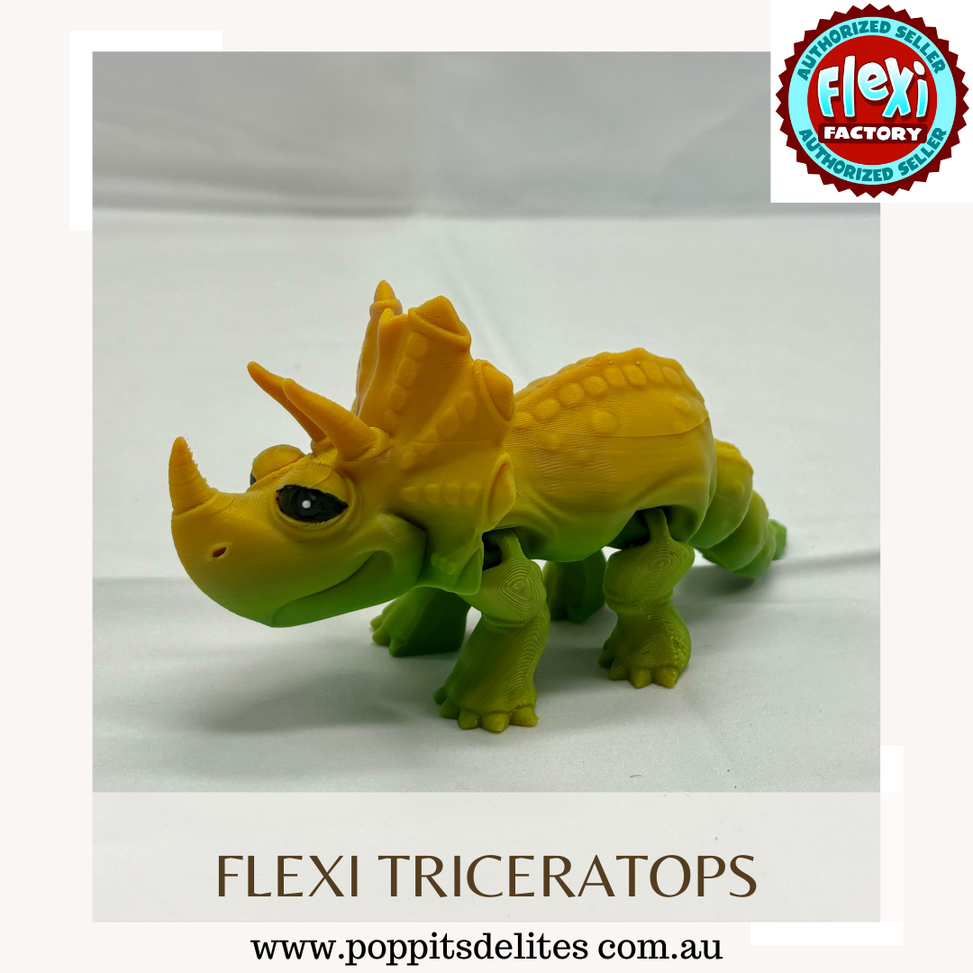 Flexi Triceratops - Poppits Delites offering some amazing products for both yourself and gifts for others.
