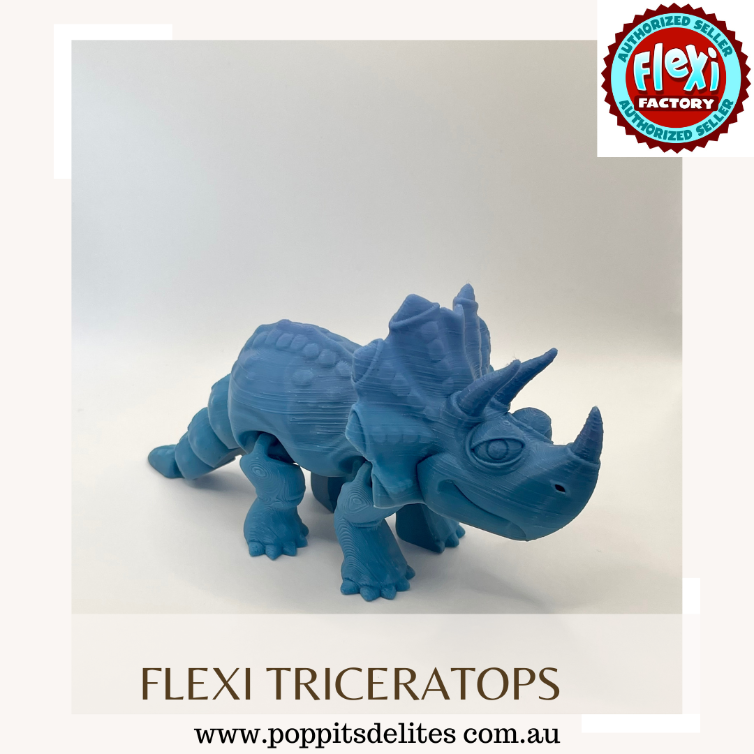 Flexi Triceratops - Poppits Delites offering some amazing products for both yourself and gifts for others.