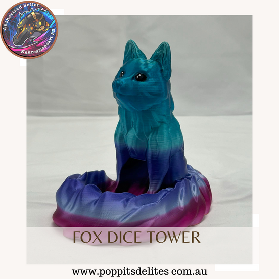 Fox Dice Tower - Poppits Delites offering some amazing products for both yourself and gifts for others.