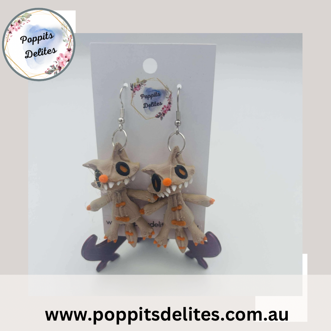 Wolf Earrings - Poppits Delites