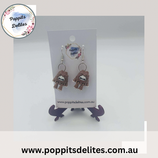 Baby Yeti Earrings - Poppits Delites