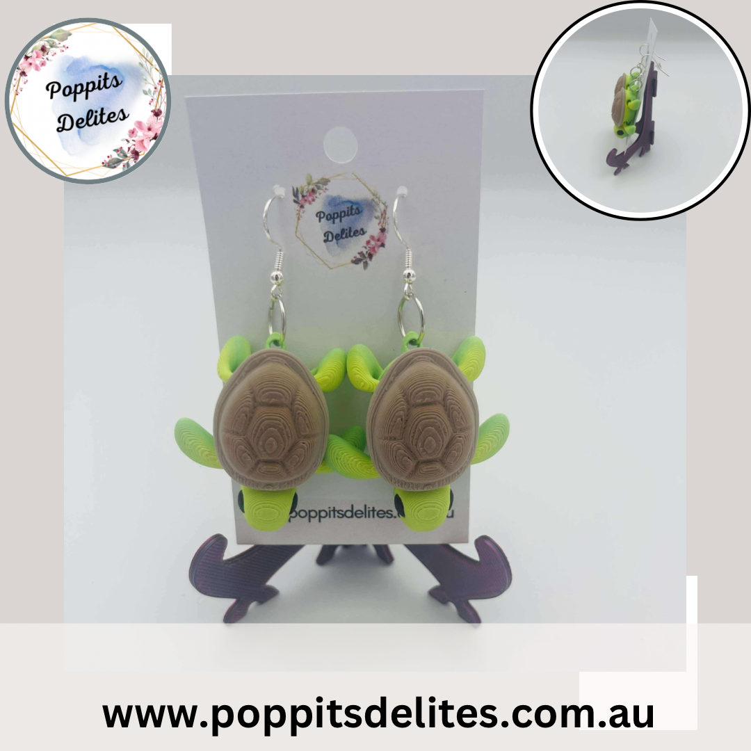 Turtle Earrings - Poppits Delites