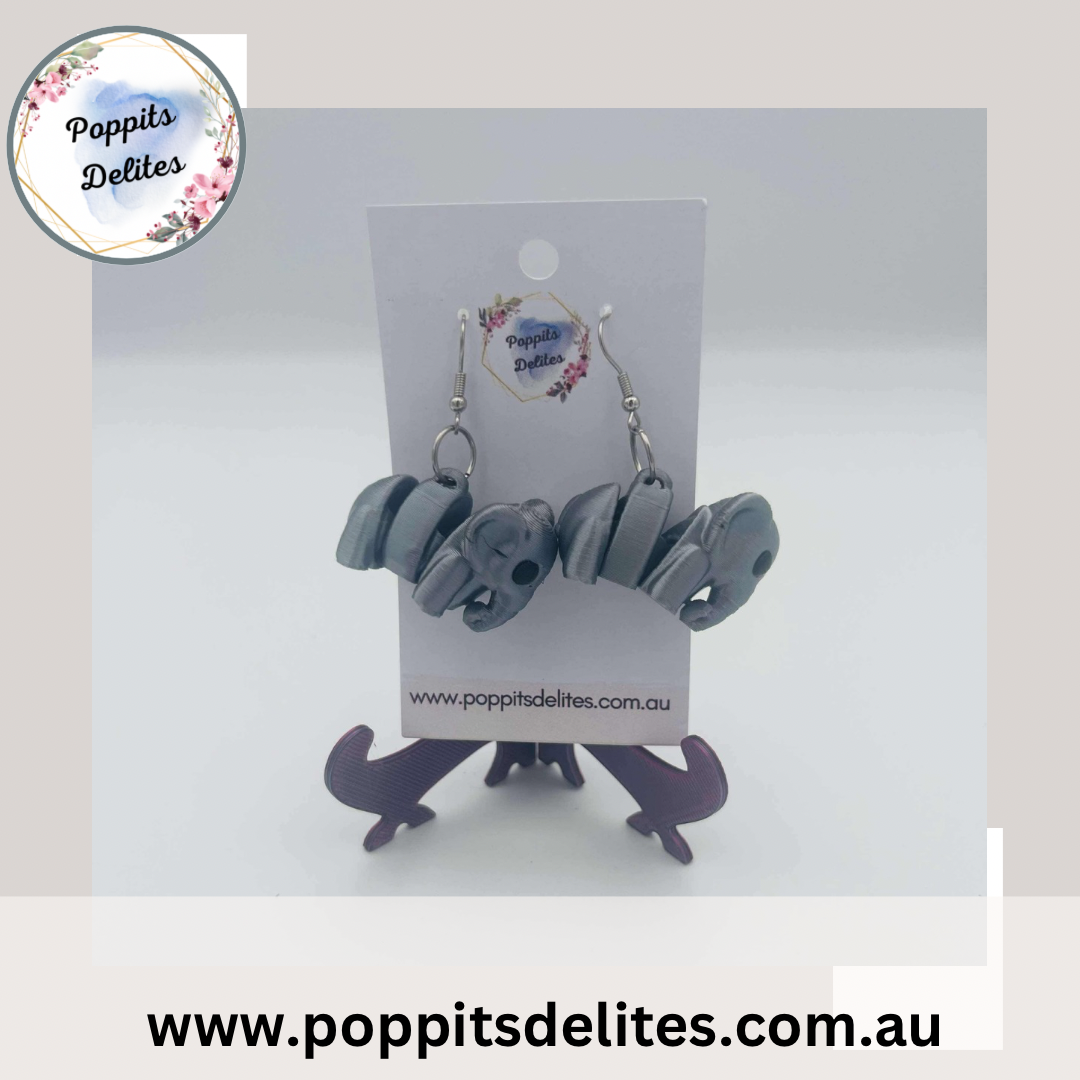 Elephant Earrings - Poppits Delites