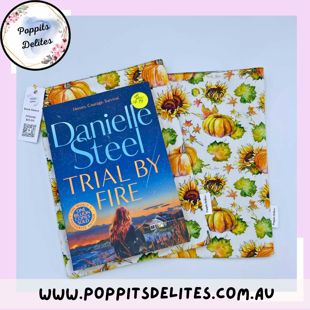 Pumpkin Book Sleeve - Poppits Delites