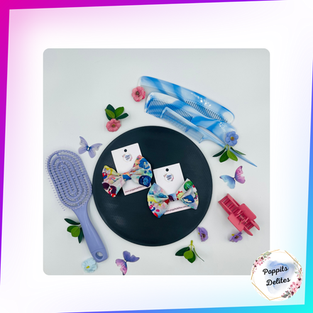 Sailor Moon Mini Fabric Hair Bow - Poppits Delites