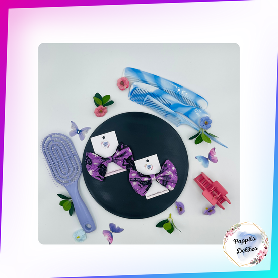 Witch Potion Mini Fabric Hair Bow - Poppits Delites