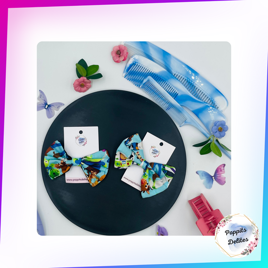 Toy Story Mini Fabric Hair Bow - Poppits Delites