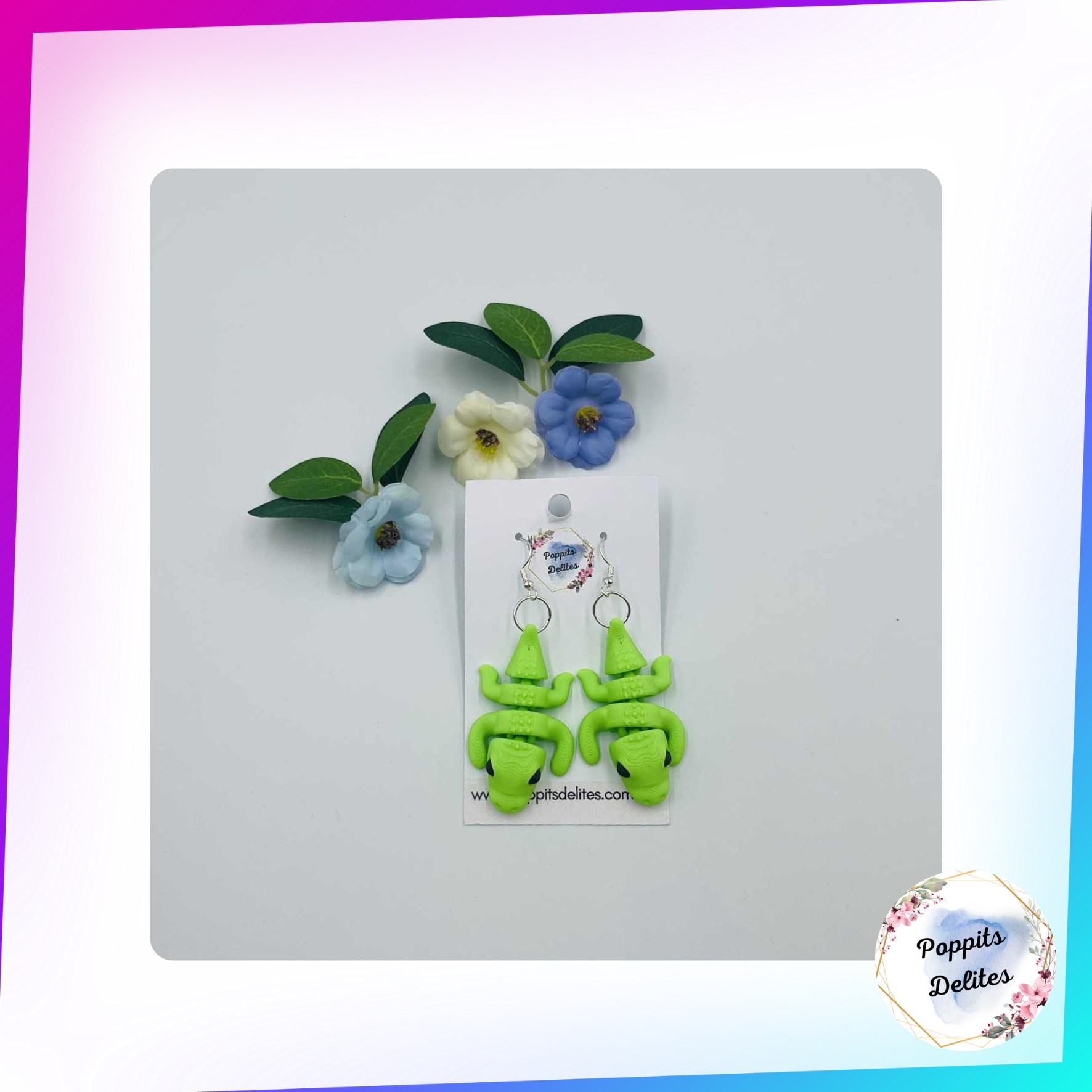 Croc Earrings - Poppits Delites