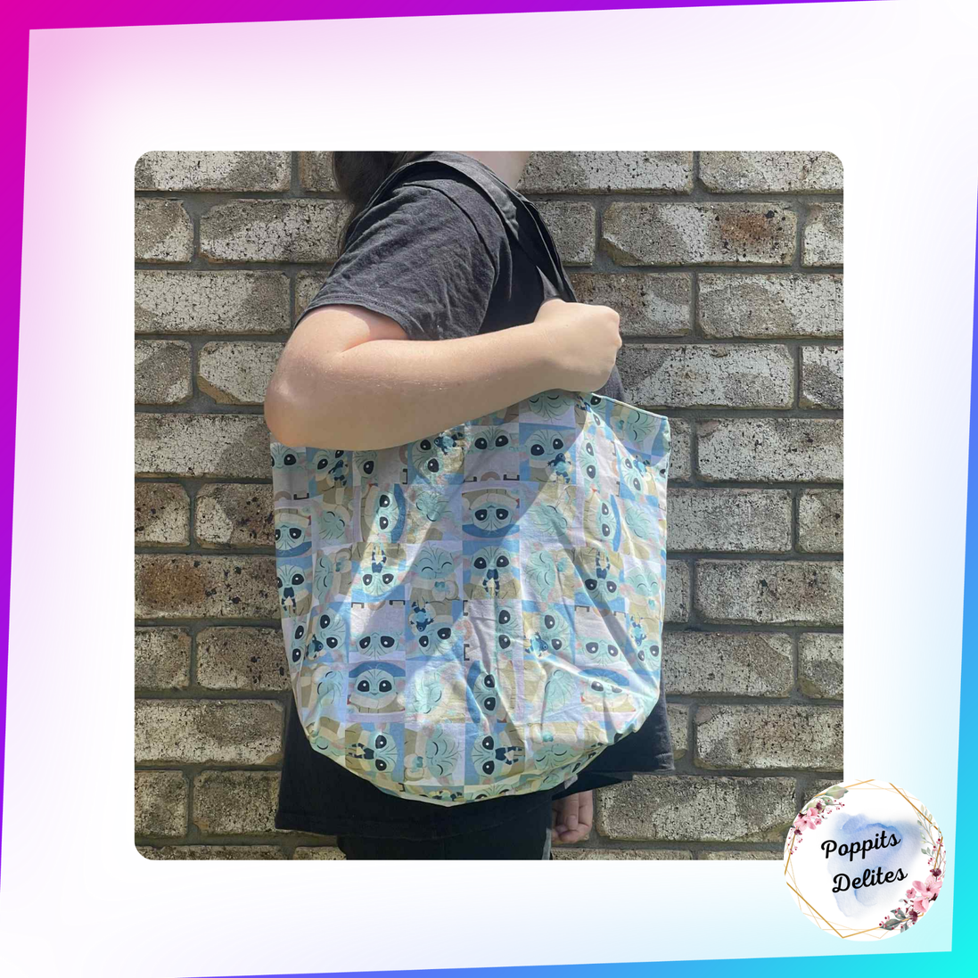 Baby Yoda Tote Bags - Poppits Delites