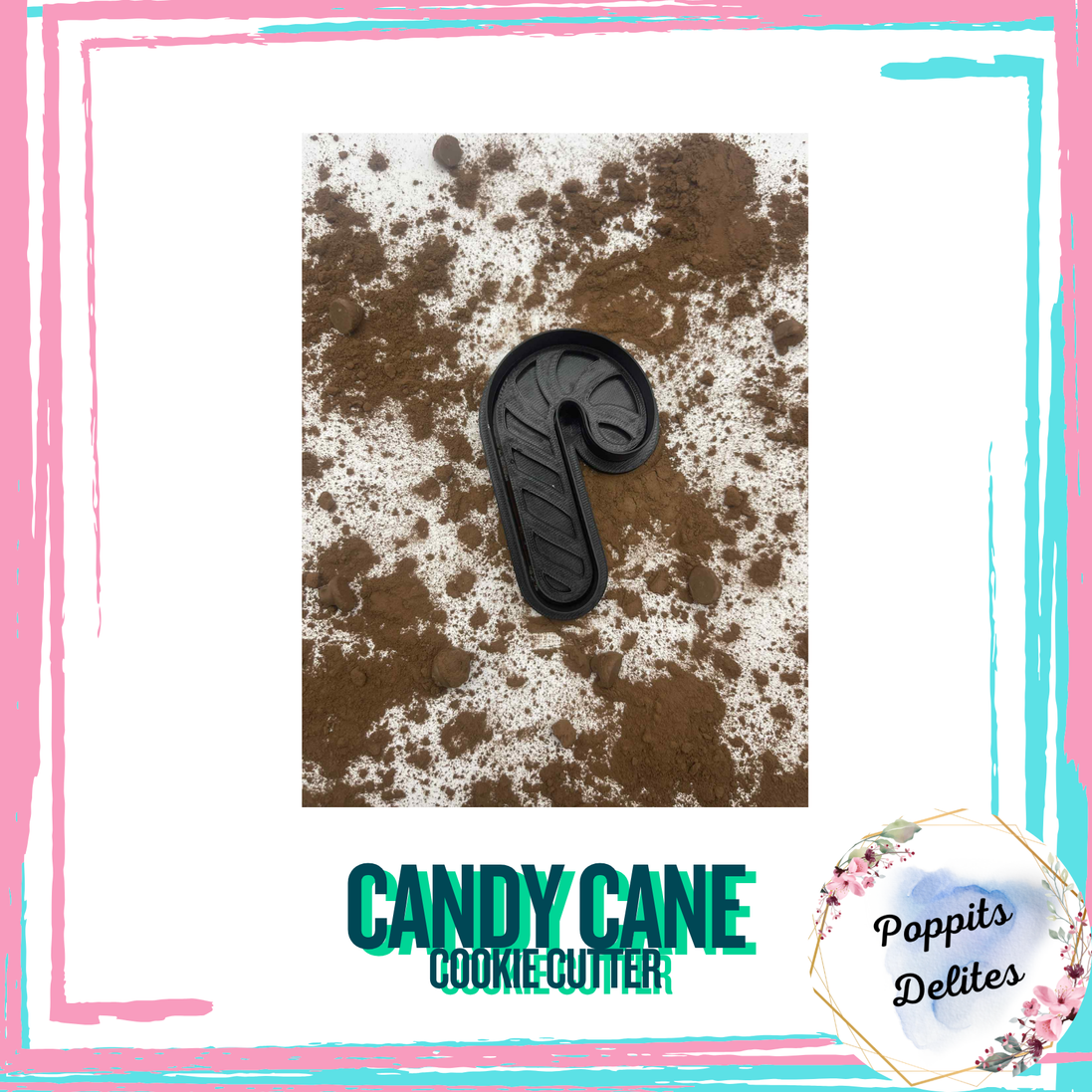 Candy Cane Cookie Cutter - Poppits Delites