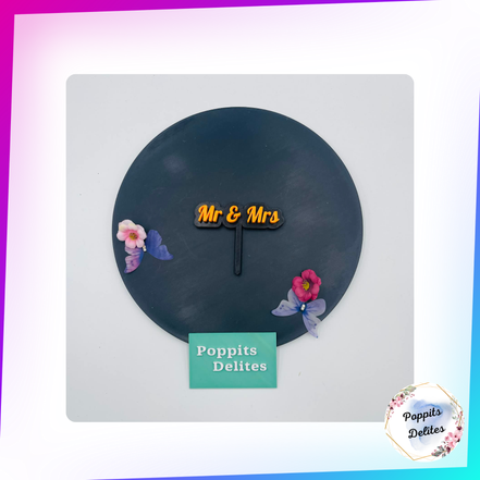 Mr & Mrs Cake Topper - Poppits Delites