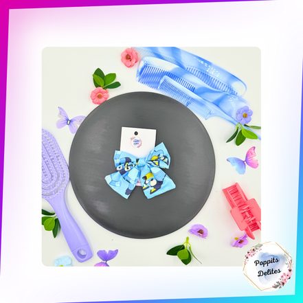 Bluey Sailor Hair Bow - Poppits Delites