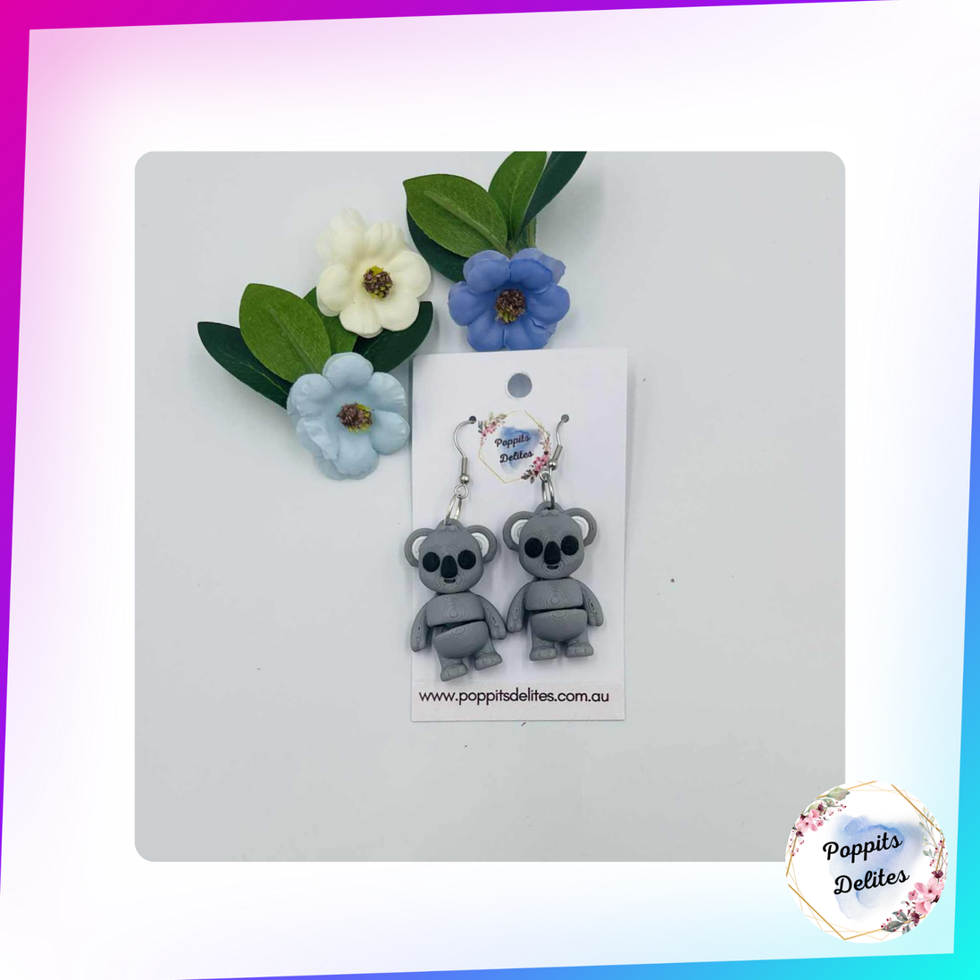 Koala Earrings - Poppits Delites