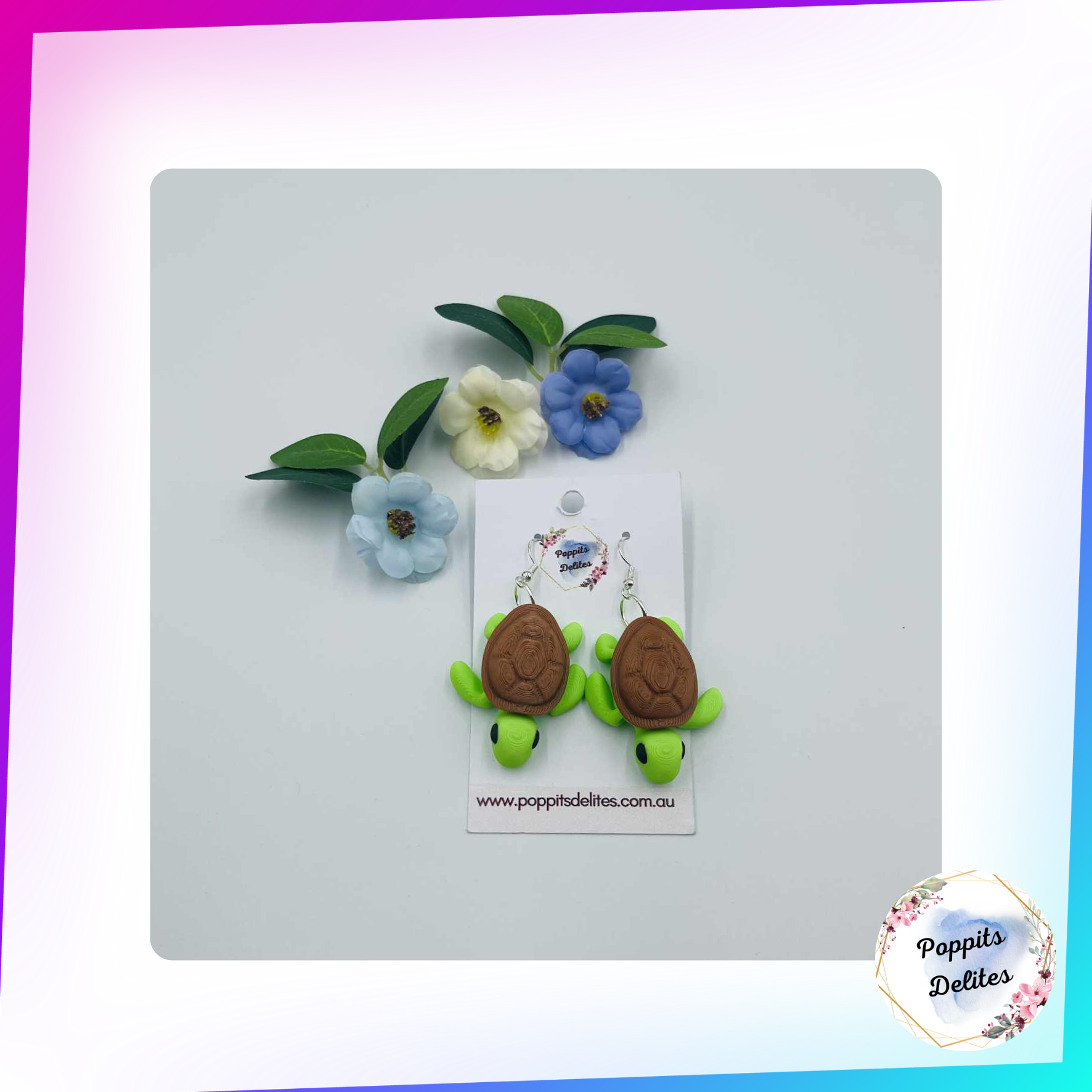 Turtle Earrings - Poppits Delites
