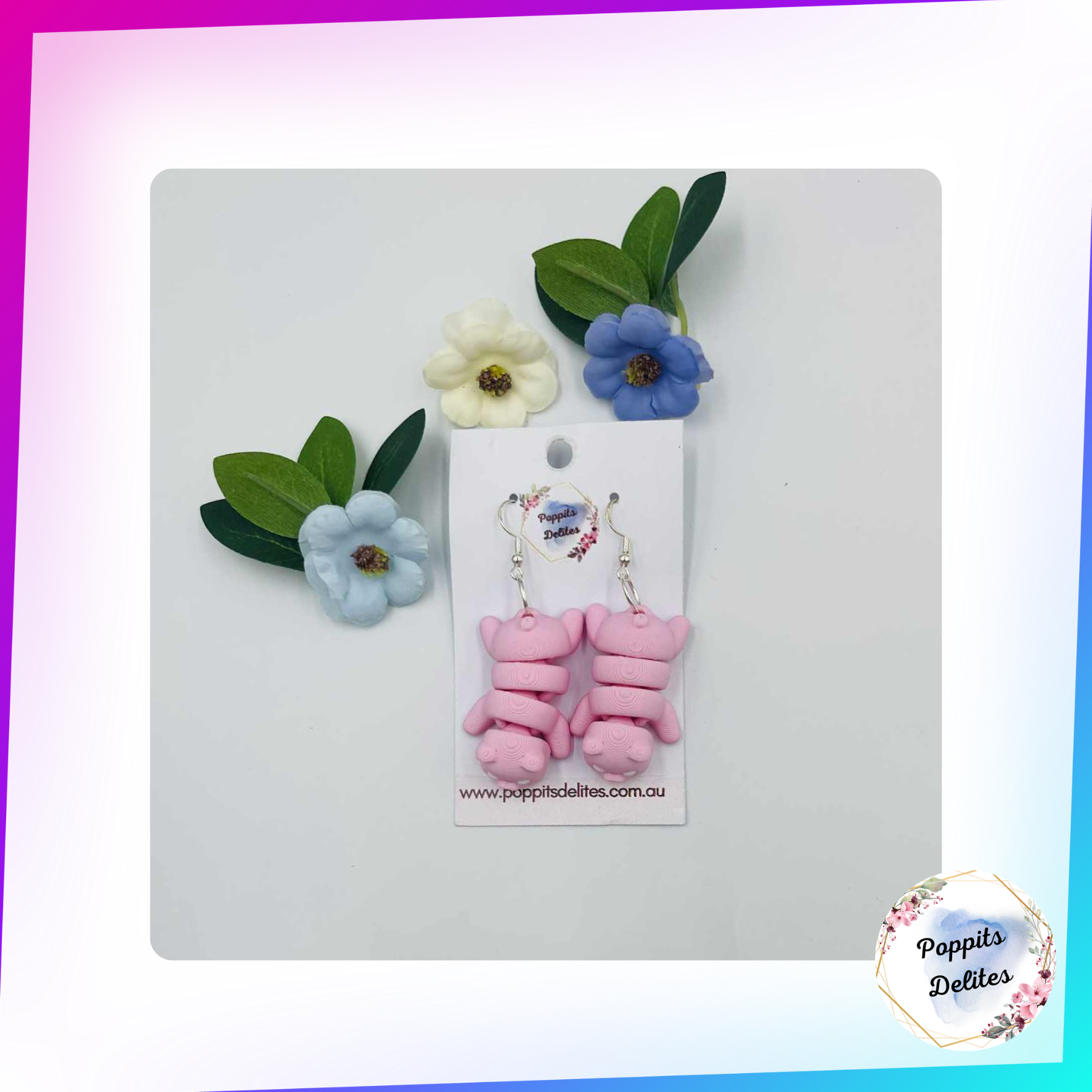 Pig Earrings - Poppits Delites