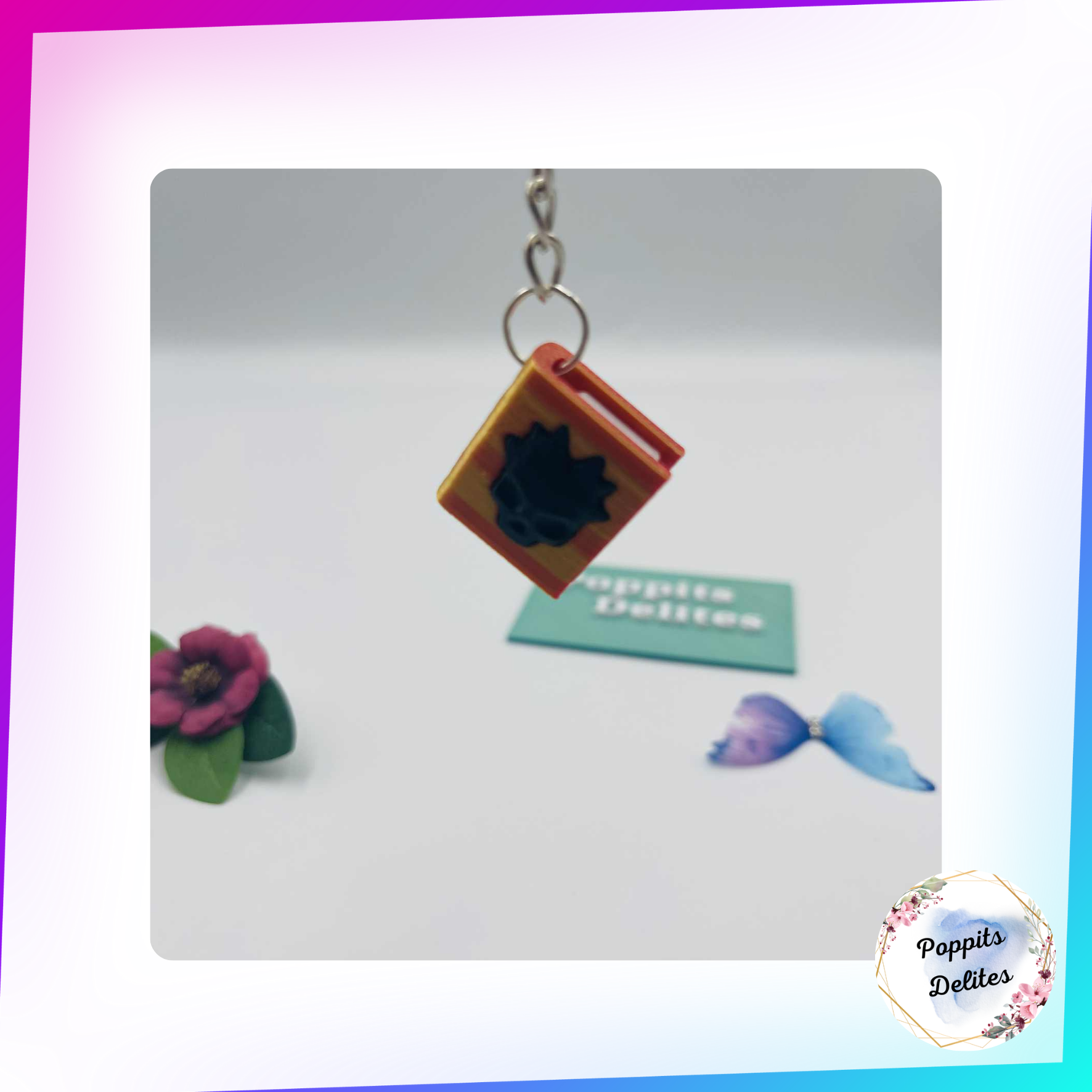 Book Keychain - Poppits Delites