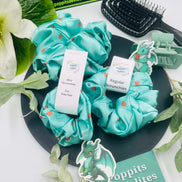 Satin Flower Scrunchie - Poppits Delites