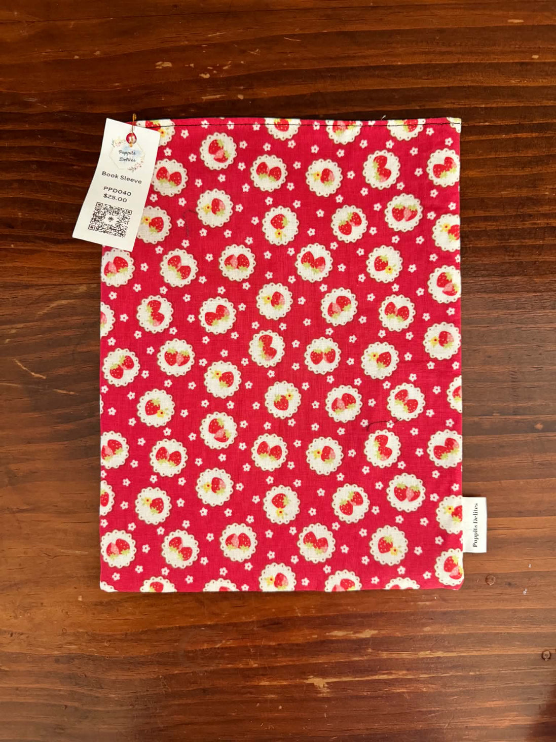 Strawberry Book Sleeve (discontinuing design)