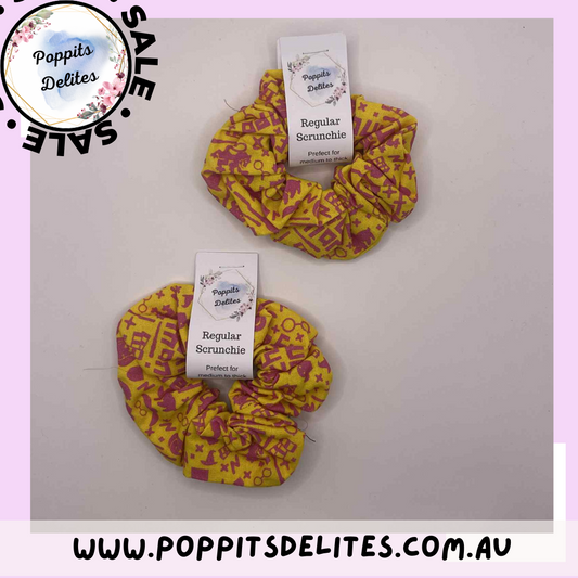 HP Yellow Scrunchie - Poppits Delites
