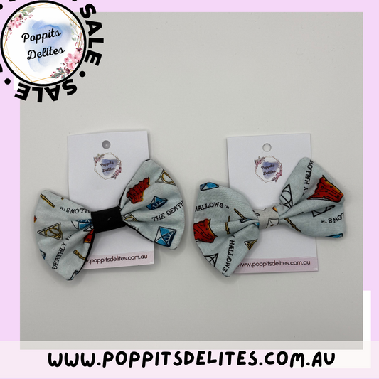 HP Hallow Fabric Hair Bow - Poppits Delites