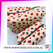 Strawberry Carry All Bag - Poppits Delites